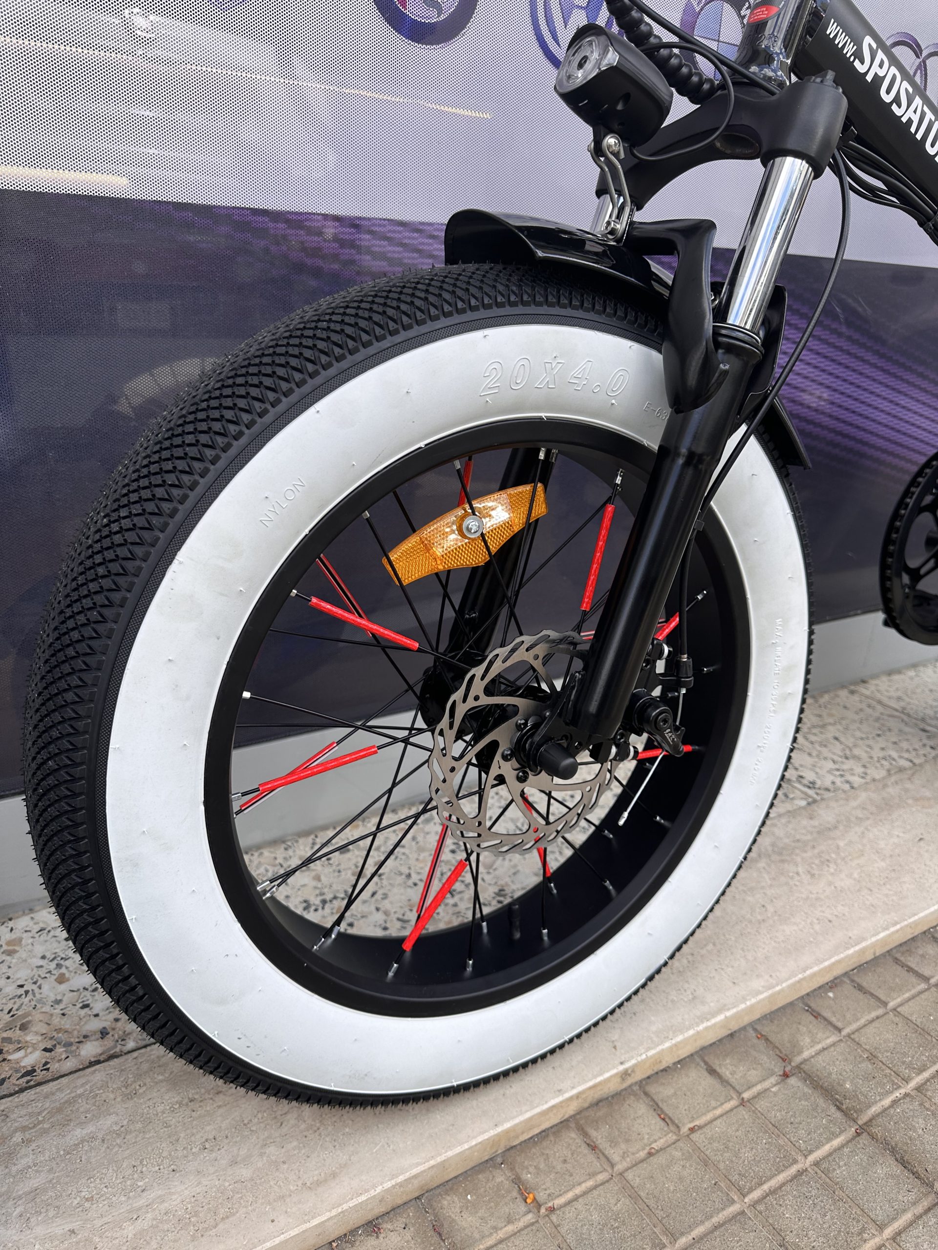FAT BIKE ELETTRICA PIEGHEVOLE TELAIO DRITTO 250w - immagine 5